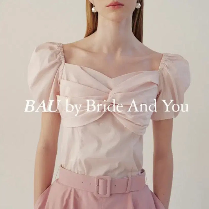 [SOLD OUT] Bau 브라이드앤유 NANCY 블라우스 핑크 0 새상품
