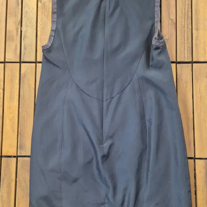 [BUNJANG] Kuho Two-Tone Sleeveless Dress / 구호 배색 민소매 원피스 견100%