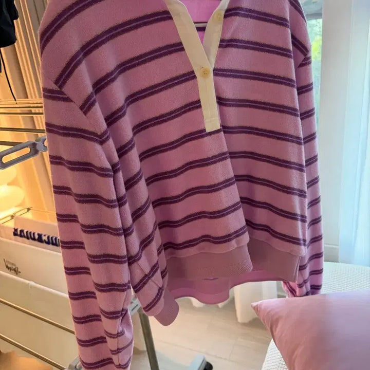 [BUNJANG] NuaNue Shirt Collar Sweatshirt / 누아누 카라맨투맨