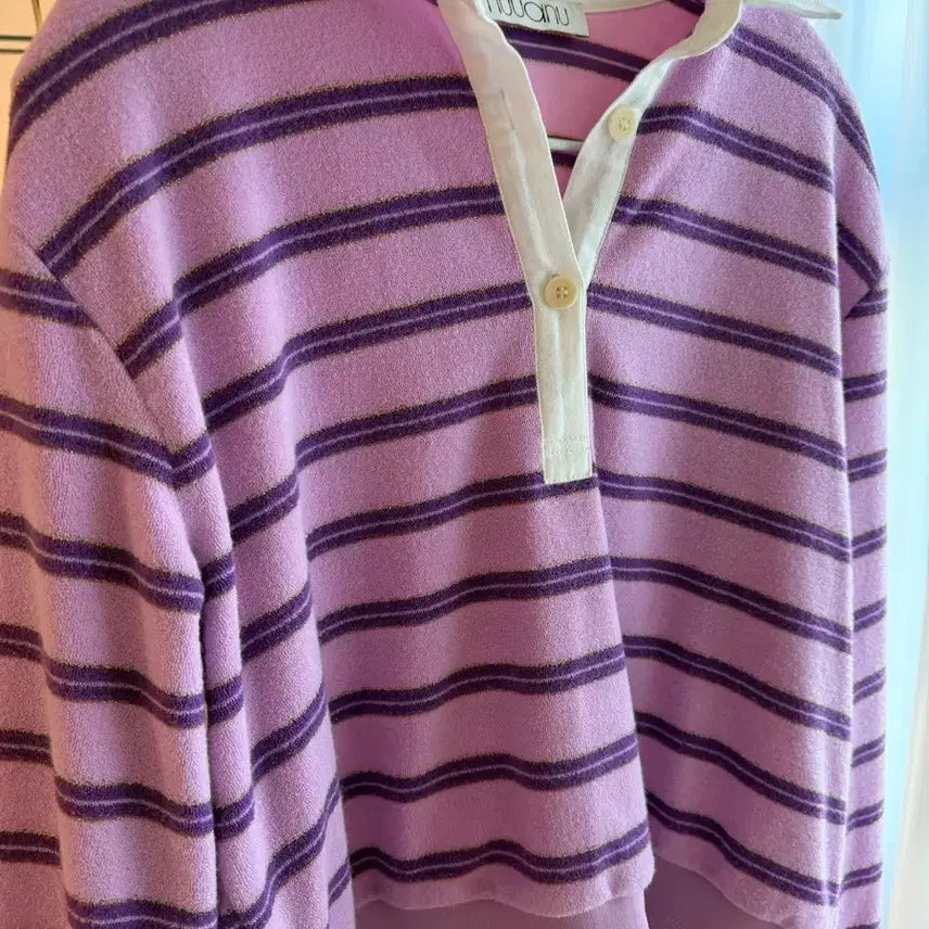 [BUNJANG] NuaNue Shirt Collar Sweatshirt / 누아누 카라맨투맨