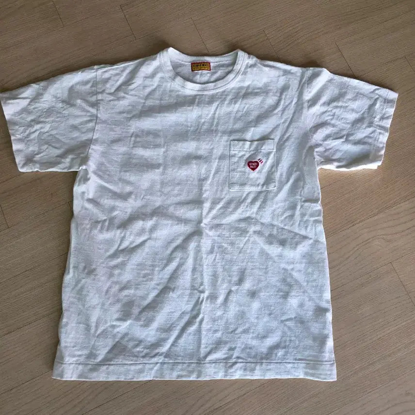 [SOLD OUT] 휴먼메이드 화이트 포켓 반팔티 M사이즈