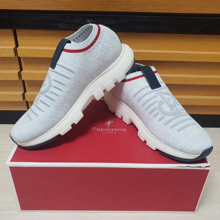 [BUNJANG] Papageno Bologna Slip-on Sneakers White 265 / 파파게노 스니커즈 슬립온 운동화 화이트 265 새제품