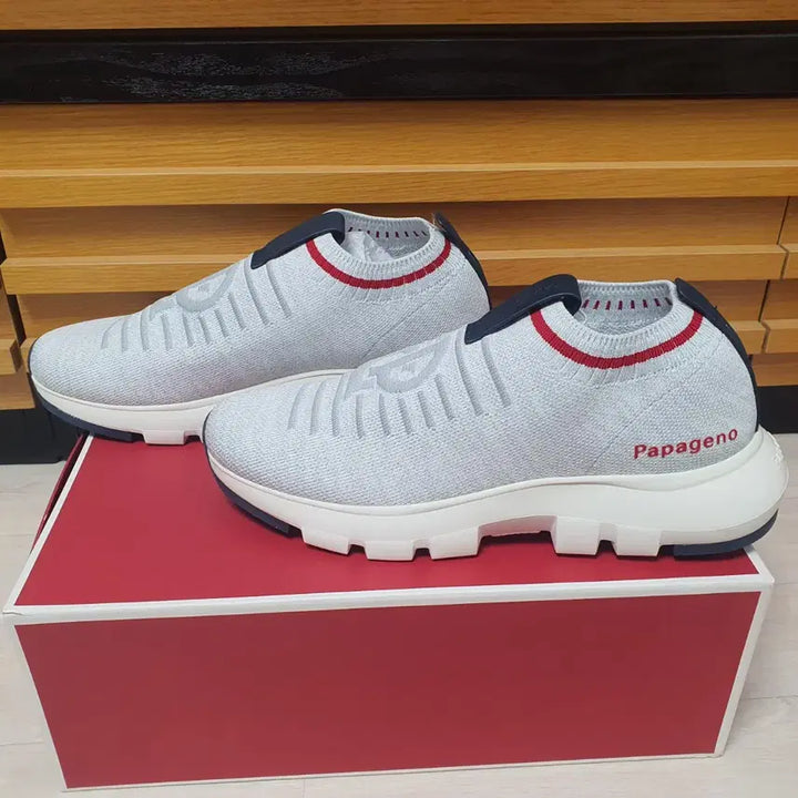 [BUNJANG] Papageno Bologna Slip-on Sneakers White 265 / 파파게노 스니커즈 슬립온 운동화 화이트 265 새제품