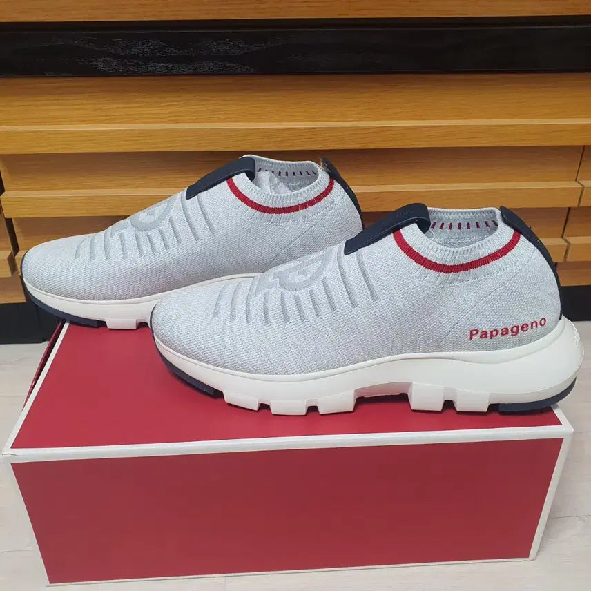 [BUNJANG] Papageno Bologna Slip-on Sneakers White 265 / 파파게노 스니커즈 슬립온 운동화 화이트 265 새제품