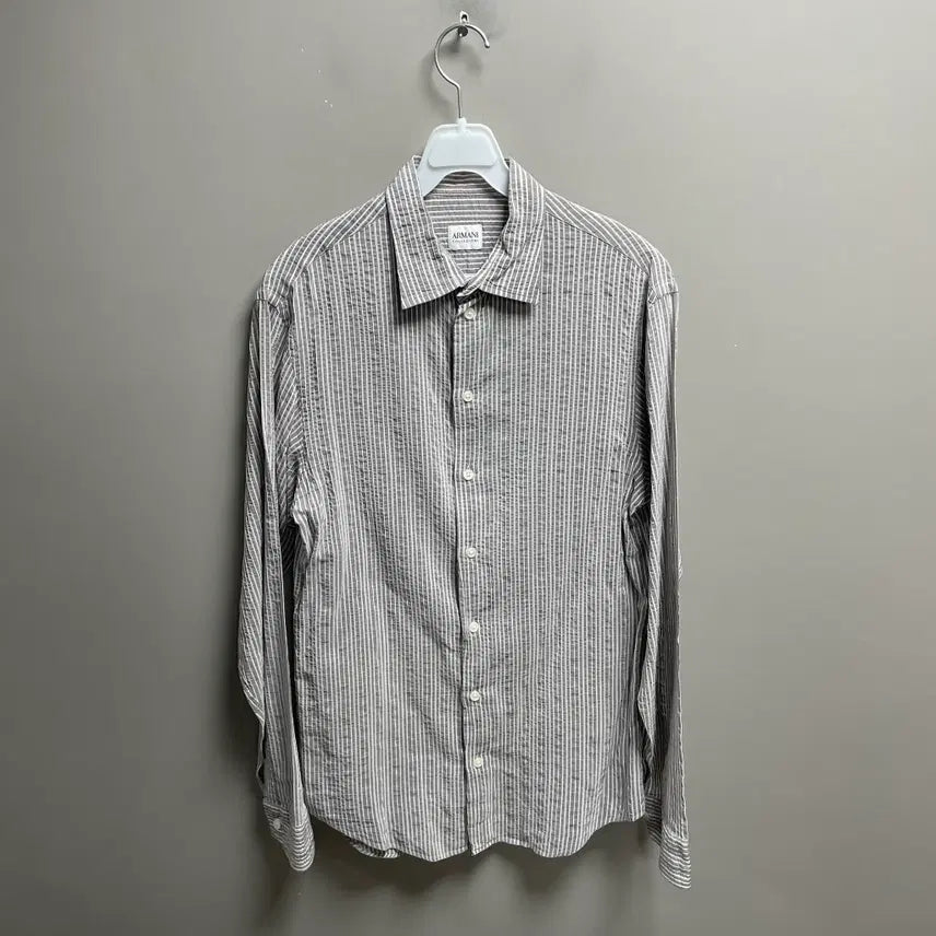 [BUNJANG] Armani Collezioni Wrinkle Shirt / 아르마니 꼴레지오니 링클 셔츠