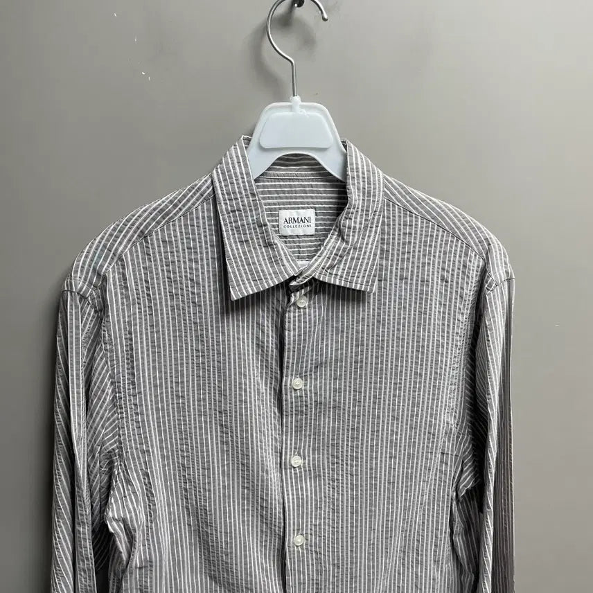 [BUNJANG] Armani Collezioni Wrinkle Shirt / 아르마니 꼴레지오니 링클 셔츠