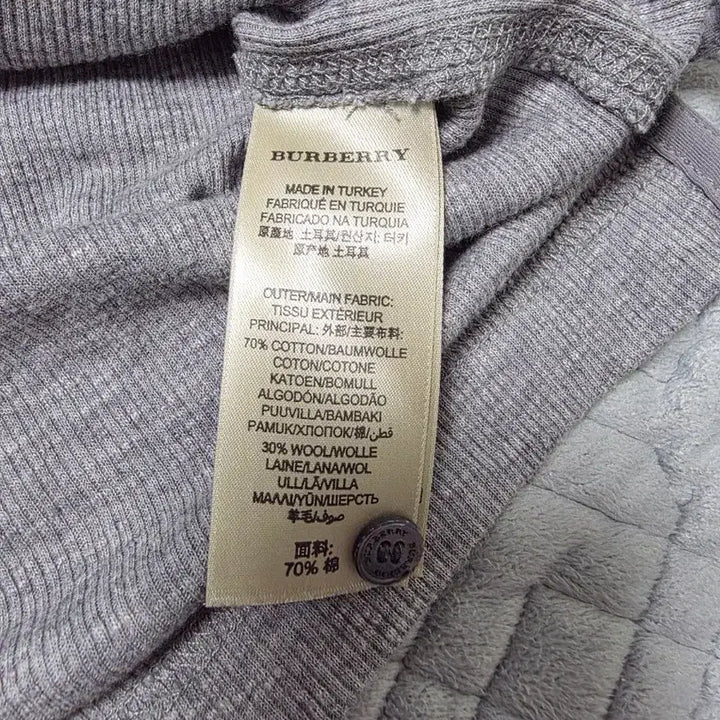 [BUNJANG] Burberry Henley Neck T-shirt / 버버리 골지 헨리넥 티셔츠 머슬핏