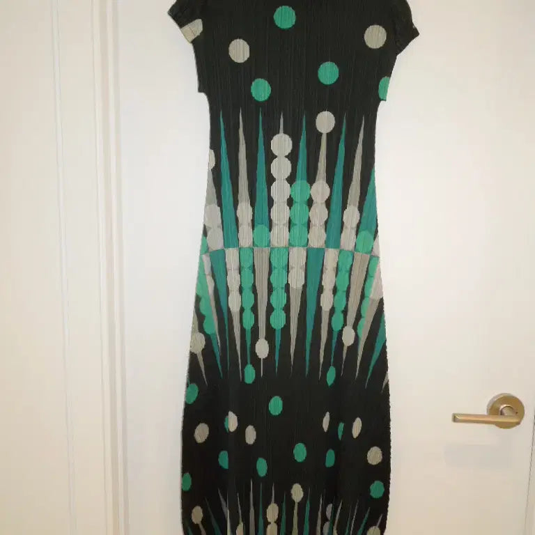 [BUNJANG] Pleats Please Dot Pattern Long Dress / 플리츠플리즈 도트 패턴 롱 원피스