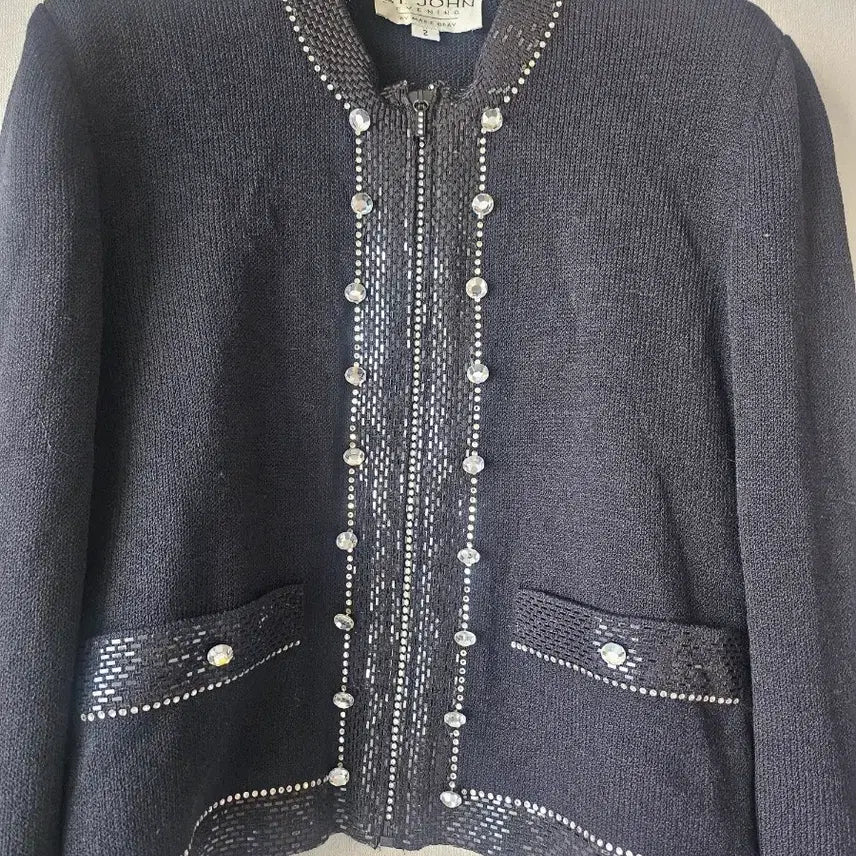 [SOLD OUT] 센존)보석.메탈 장식 가디건