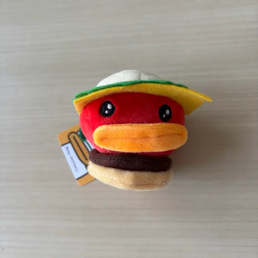 [BUNJANG] Mongchonghanori Hamburger Keyring Plush 6cm / (새상품) 몽총한오리 요리조리 햄버거 키링 인형 6cm