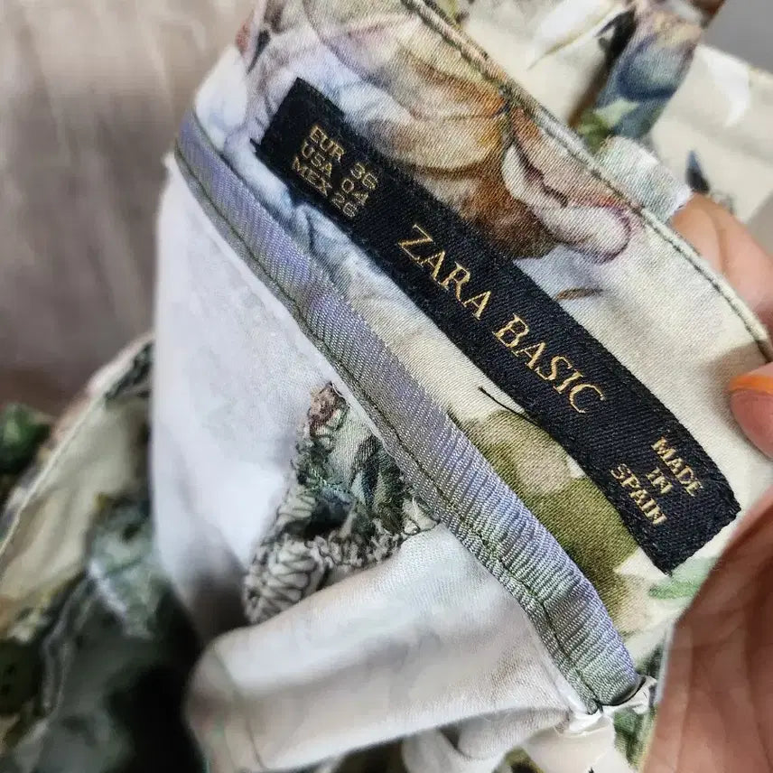 [BUNJANG] ZARA Flower Print Pants / 1025) 자라 ZARA 플라워프린트 바지