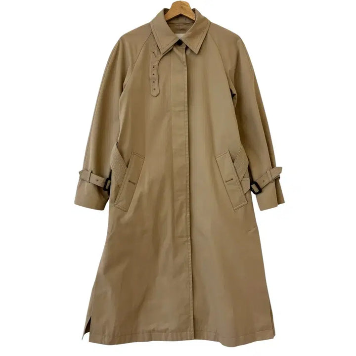 [BUNJANG] Beanpole Ladies A-Line Long Trench Coat / 빈폴레이디스 싱글 A라인 롱 트렌치 코트 90 정품
