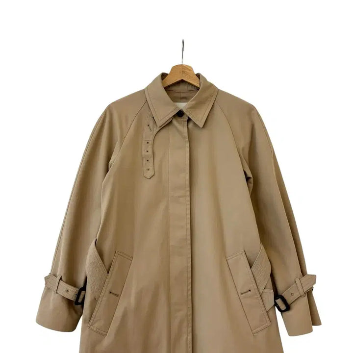 [BUNJANG] Beanpole Ladies A-Line Long Trench Coat / 빈폴레이디스 싱글 A라인 롱 트렌치 코트 90 정품