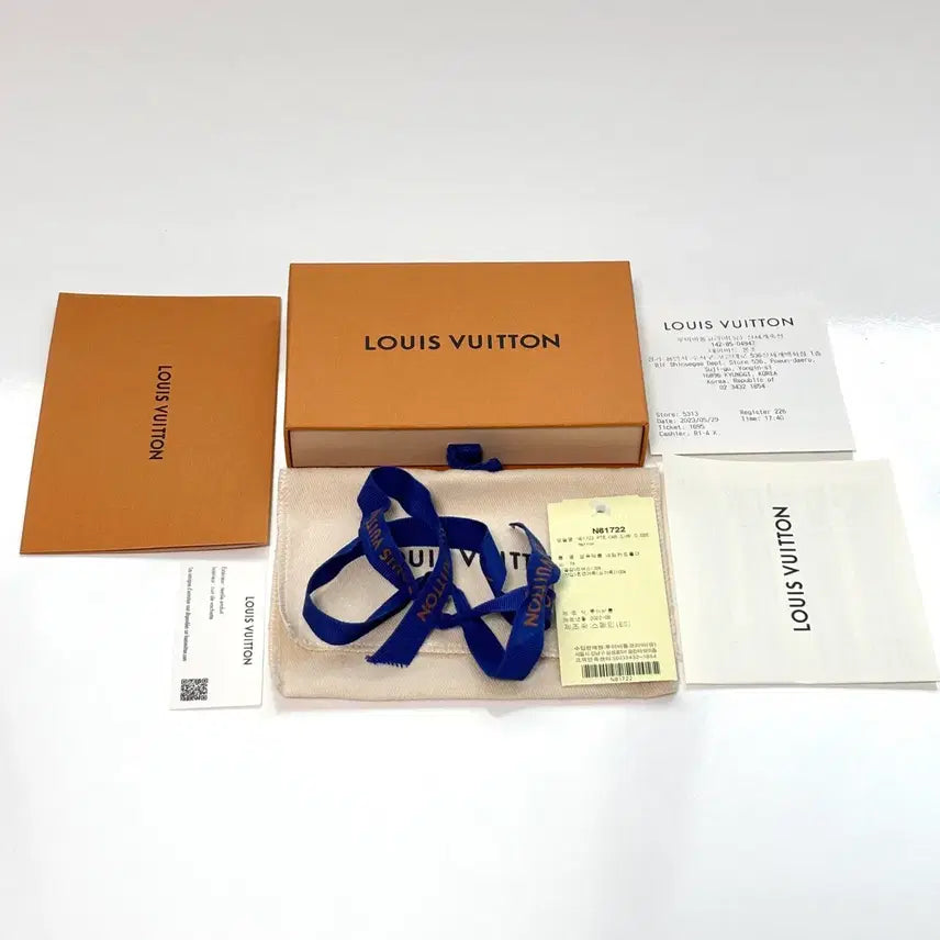[BUNJANG] Louis Vuitton Damier Ebene Card Wallet / [S급/백화점] 루이비통 다미에 에벤 카드지갑