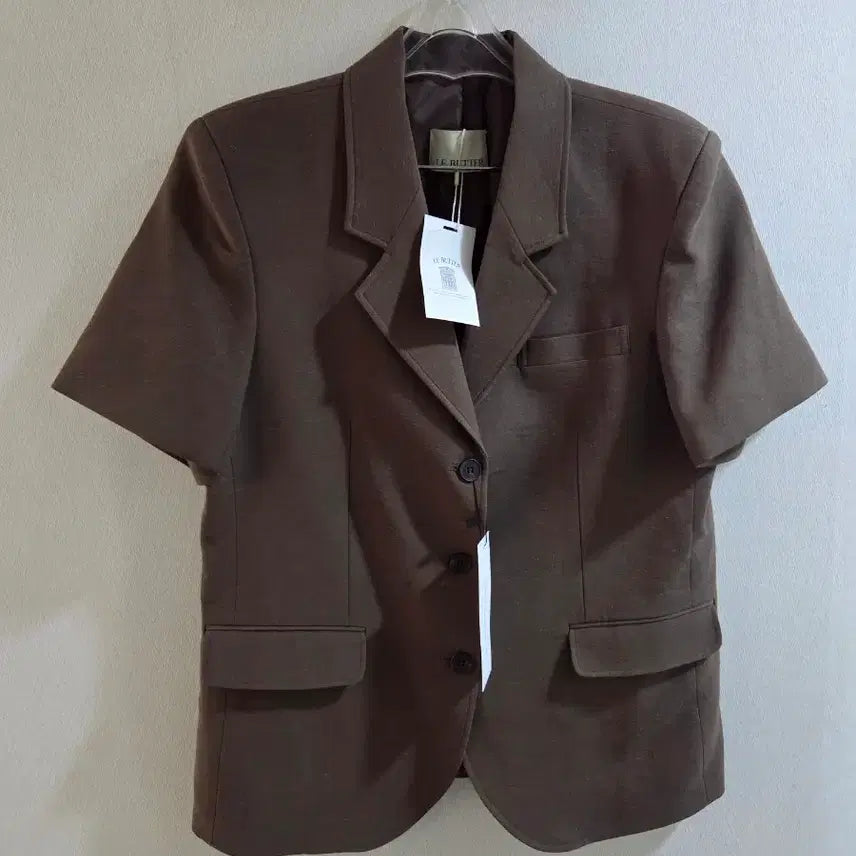 [SOLD OUT] (택채새상품) 르버터 린넨 스티치 오버핏 반팔 자켓 신상