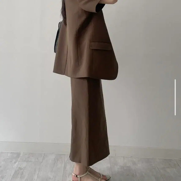 [SOLD OUT] (택채새상품) 르버터 린넨 스티치 오버핏 반팔 자켓 신상