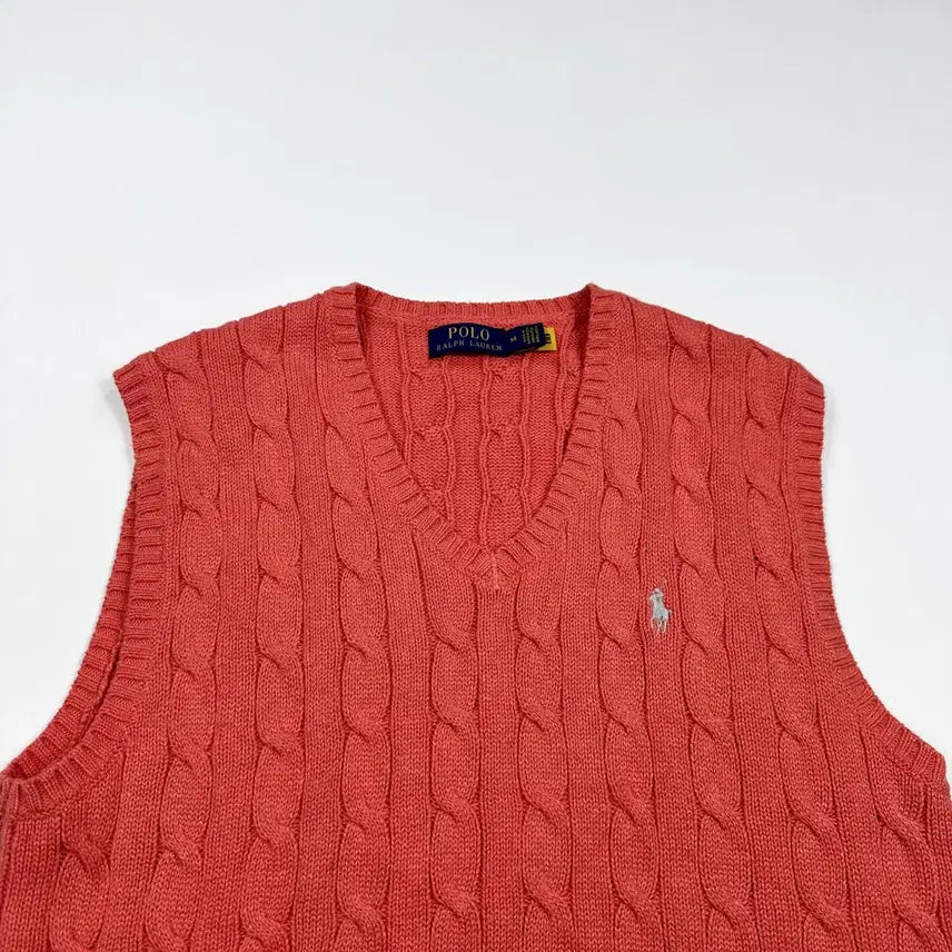 [BUNJANG] Polo Ralph Lauren Classic Cable Knit Vest / (M) 폴로 랄프로렌 신형 클래식 케이블 니트 조끼