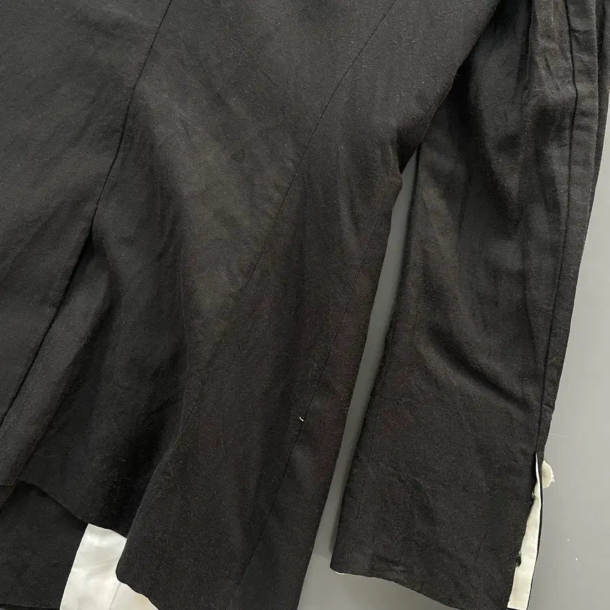 [BUNJANG] Time Linen Silk Blend Double Blazer Jacket / [S] 타임 린넨 실크 블랜드 더블 블레이저 자켓
