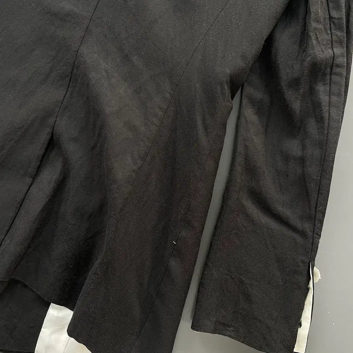 [BUNJANG] Time Linen Silk Blend Double Blazer Jacket / [S] 타임 린넨 실크 블랜드 더블 블레이저 자켓