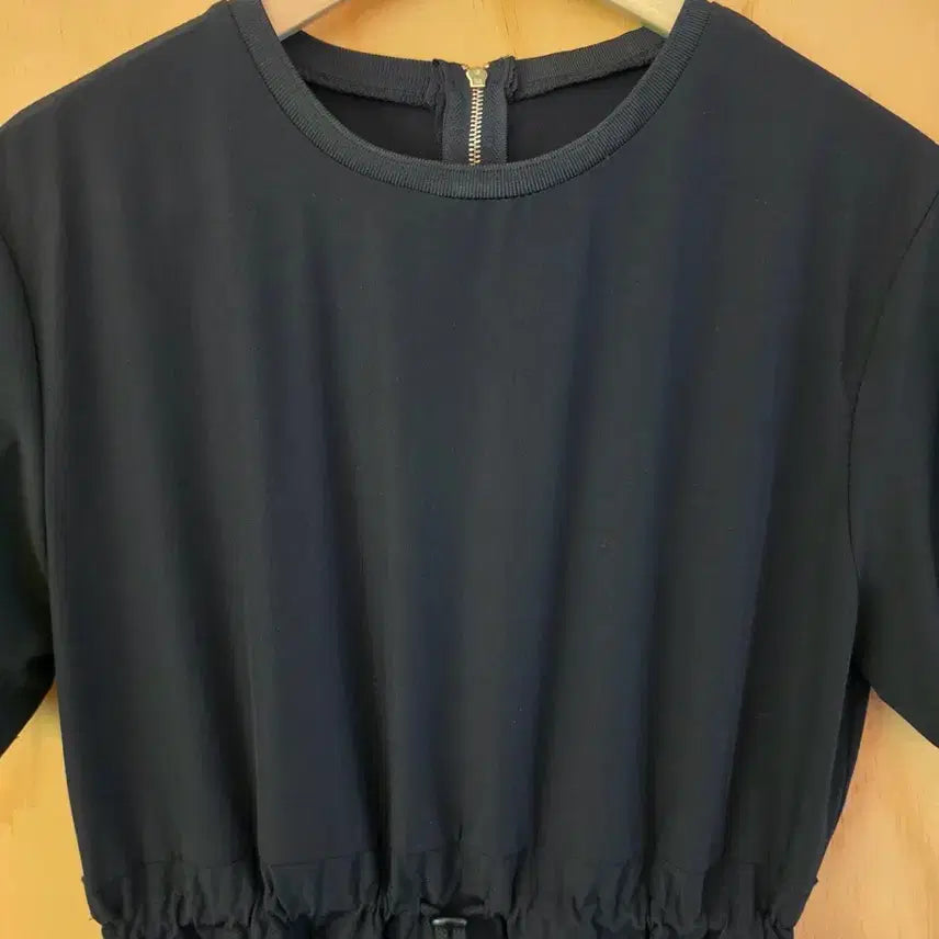 [BUNJANG] Pleated String Black Dress / 플리츠 스트링 바스락 블랙 원피스 (새옷)
