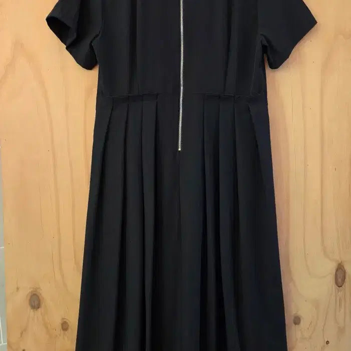[BUNJANG] Pleated String Black Dress / 플리츠 스트링 바스락 블랙 원피스 (새옷)