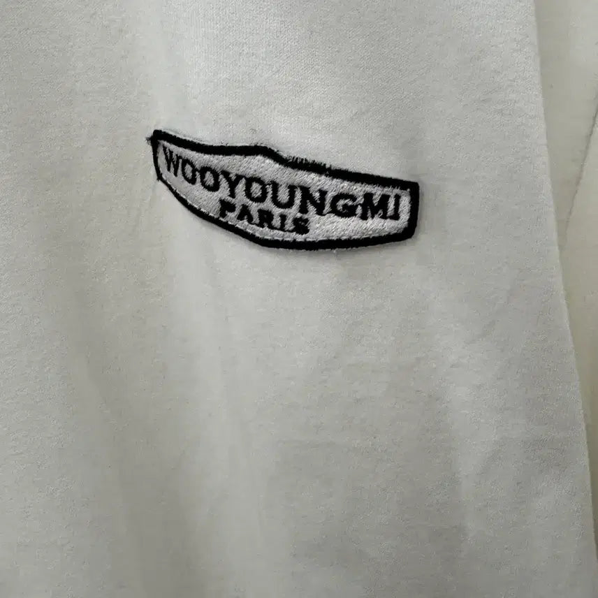 [BUNJANG] Wooyoungmi White Short-Sleeved T-shirt / 우영미 흰색 반팔 티셔츠 100