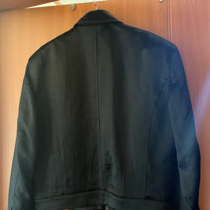 [BUNJANG] Elmood Regel Satin Jacket Black [48] / 엘무드 리겔 새틴 자켓 블랙 [48]
