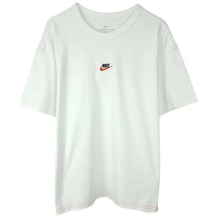 [SOLD OUT] 나이키 로고 자수 오버사의즈 반팔티 화이트 M20192