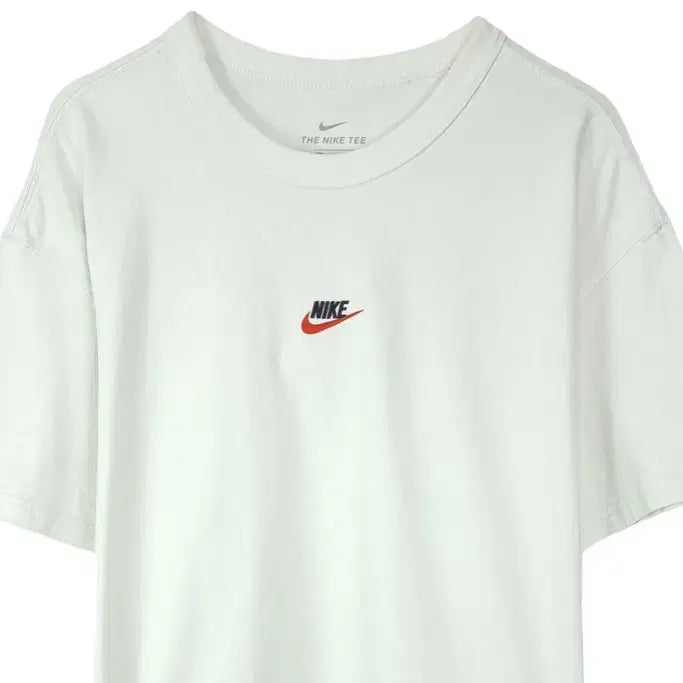 [SOLD OUT] 나이키 로고 자수 오버사의즈 반팔티 화이트 M20192