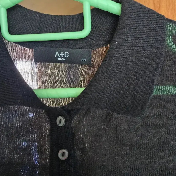 [BUNJANG] A+G Basic Black Knit Polo Shirt / A+G 베이직 블랙 반팔 니트 폴로 66