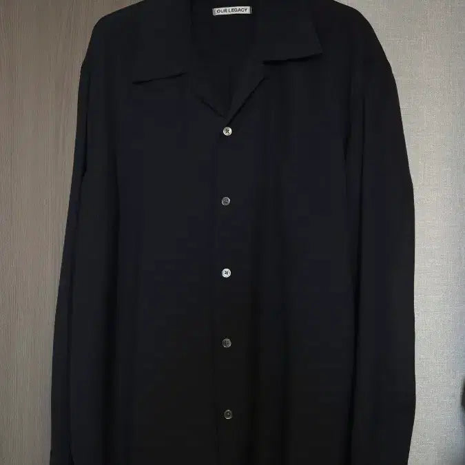 [SOLD OUT] [46] 아워레가시 오픈카라 셔츠 네이비