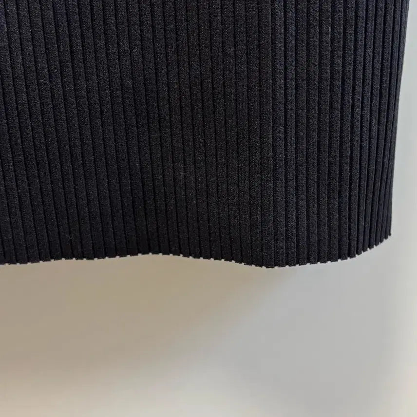 [BUNJANG] Issey Miyake Ribbed Black Dress / 이세이미야케 골지 블랙 원피스