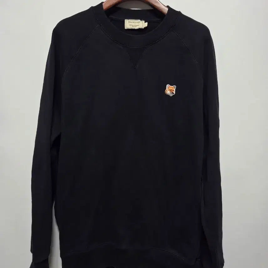 [BUNJANG] Maison Kitsune Fox Head Black Sweatshirt / (L)  메종키츠네 폭스헤드 블랙 맨투맨