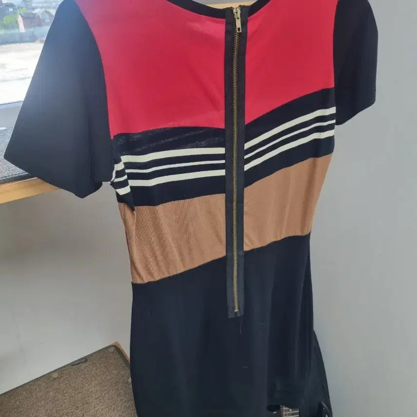 [BUNJANG] Sandro Cotton Zip Dress / 산드로 면 지퍼 원피스