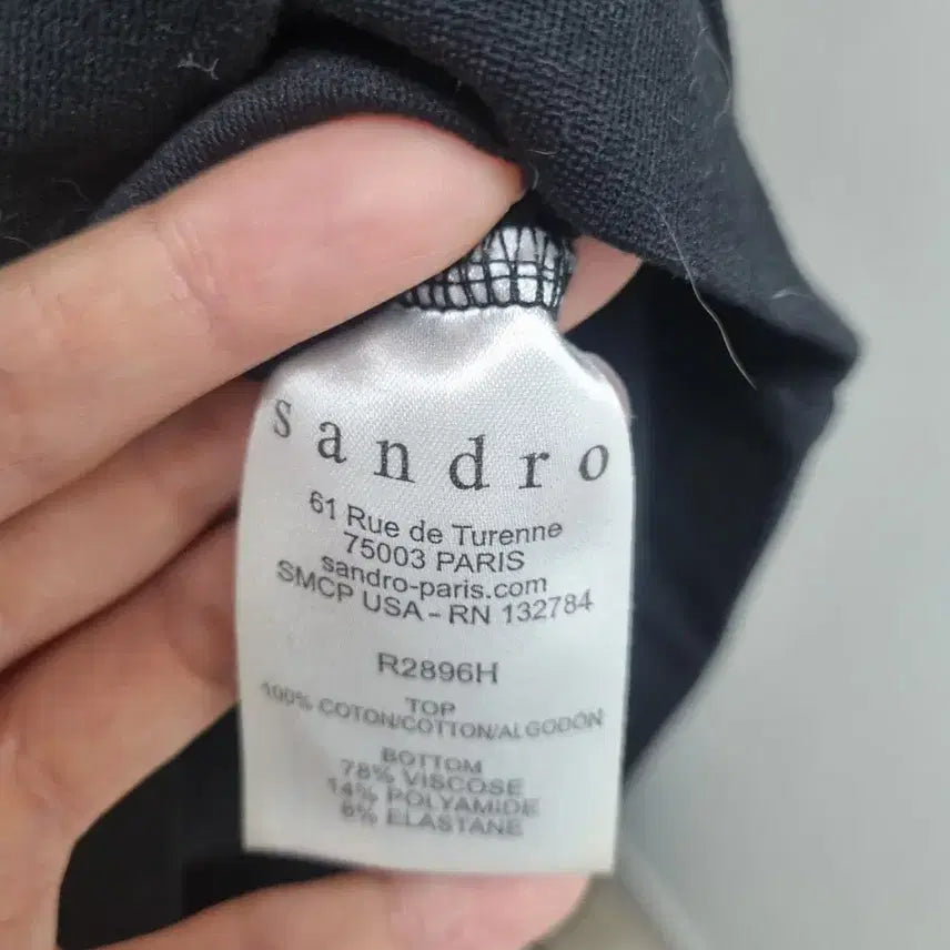 [BUNJANG] Sandro Cotton Zip Dress / 산드로 면 지퍼 원피스