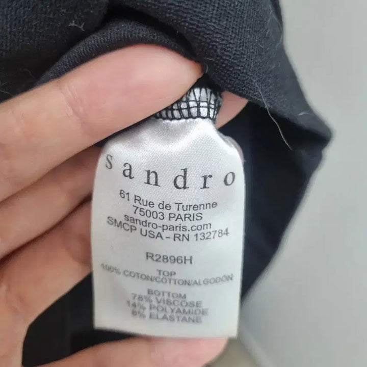 [BUNJANG] Sandro Cotton Zip Dress / 산드로 면 지퍼 원피스