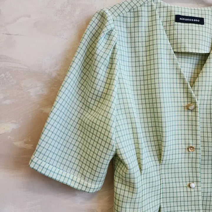 [BUNJANG] ninanosano Checkered Blouse / ninanosano 체크 블라우스