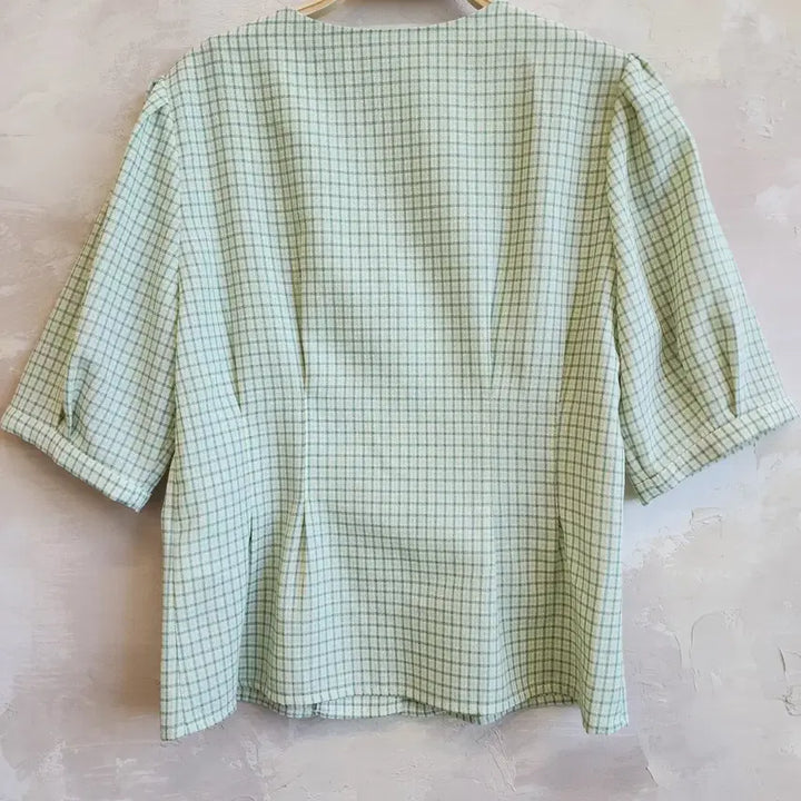[BUNJANG] ninanosano Checkered Blouse / ninanosano 체크 블라우스