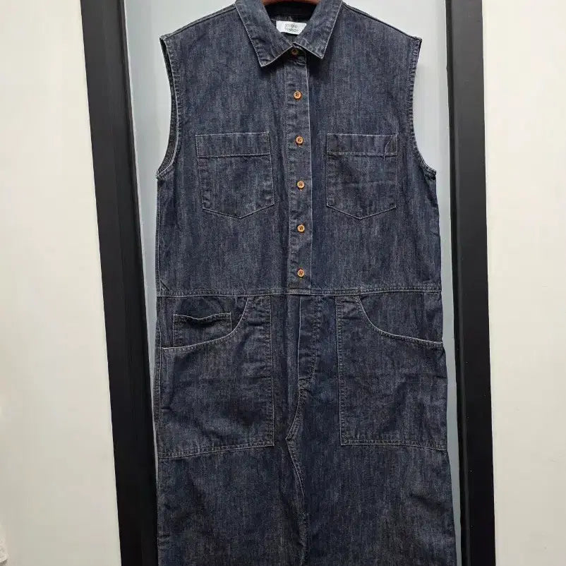 [SOLD OUT] 스튜디오톰보이 데님 포켓롱원피스 프리