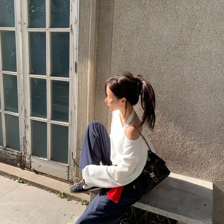 [BUNJANG] Lovemeu Poet Navy Long Pants / 러브미우 포엣pt - 네이비 롱 M