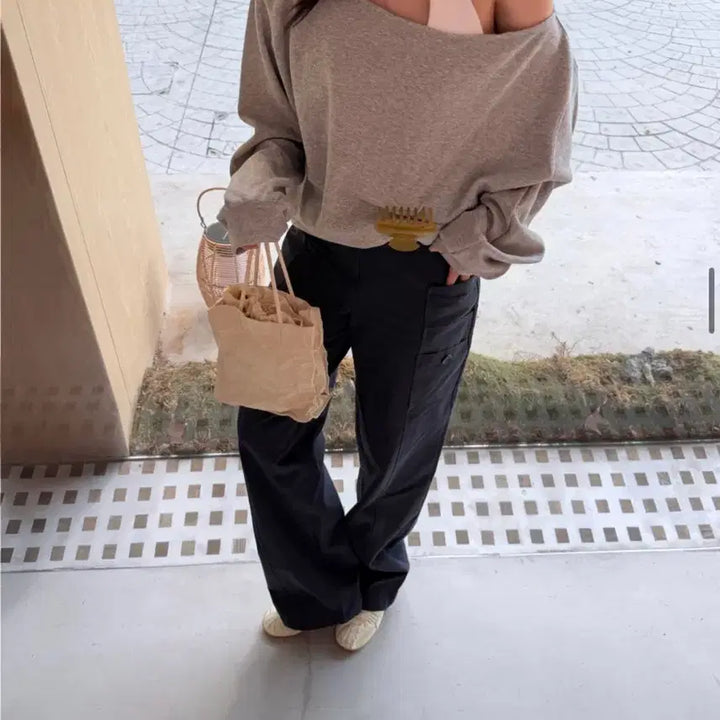 [BUNJANG] Lovemeu Poet Navy Long Pants / 러브미우 포엣pt - 네이비 롱 M