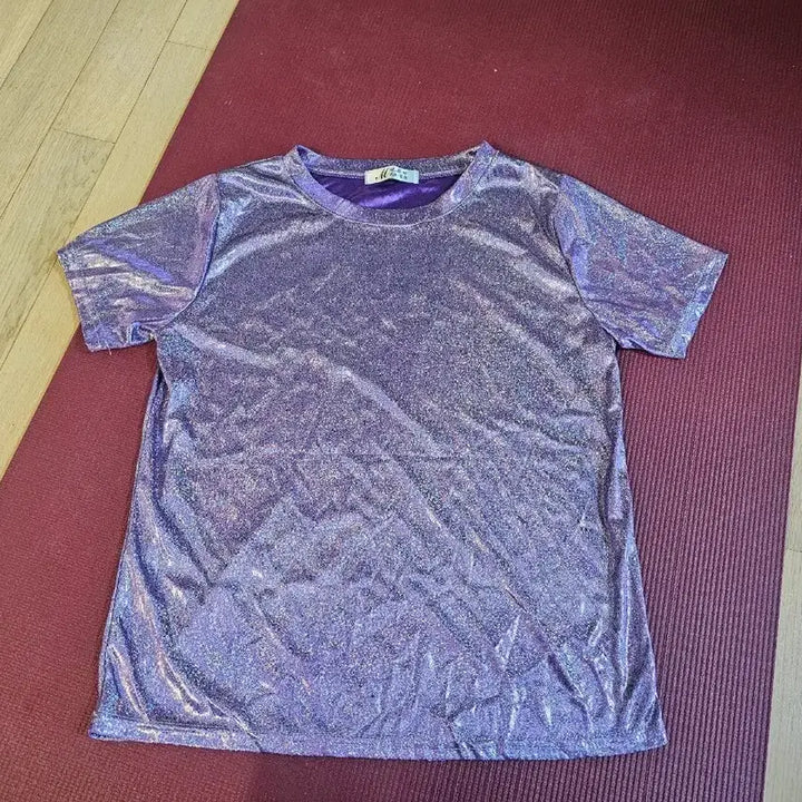 [BUNJANG] Purple Glitter T-shirt / 보라색 반짝이 티셔츠