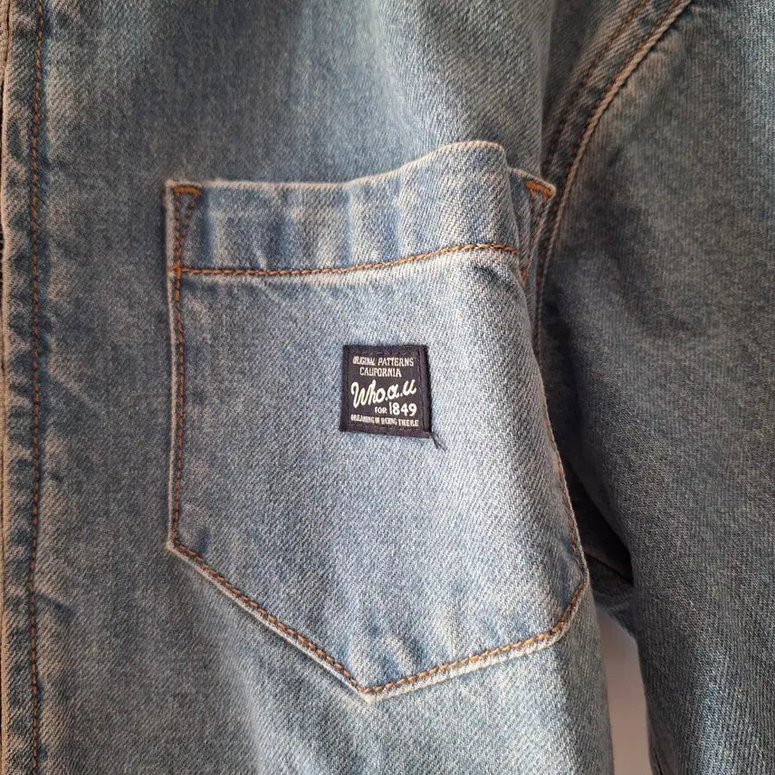 [BUNJANG] Who.A.U Cropped Denim Zip-up Jacket / (1회 착용) 후아유 크롭 데님 집업 크롭 자켓