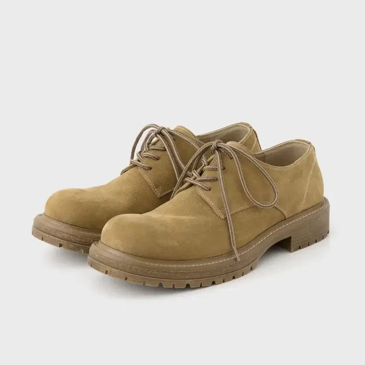 [BUNJANG] Romantic Move Vintage Casual Derby Shoes (Camel) 260 / 새상품) [로맨틱무브] 빈티지 캐주얼 키높이 더비 (카멜) 260