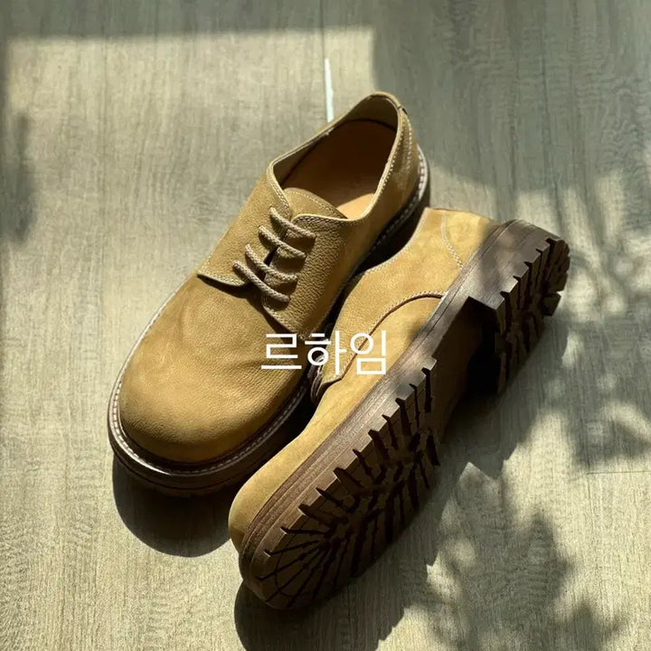 [BUNJANG] Romantic Move Vintage Casual Derby Shoes (Camel) 260 / 새상품) [로맨틱무브] 빈티지 캐주얼 키높이 더비 (카멜) 260