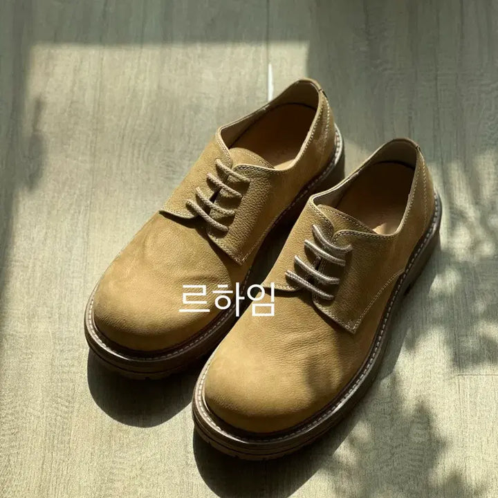 [BUNJANG] Romantic Move Vintage Casual Derby Shoes (Camel) 260 / 새상품) [로맨틱무브] 빈티지 캐주얼 키높이 더비 (카멜) 260