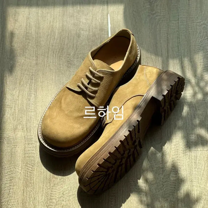 [BUNJANG] Romantic Move Vintage Casual Derby Shoes (Camel) 260 / 새상품) [로맨틱무브] 빈티지 캐주얼 키높이 더비 (카멜) 260