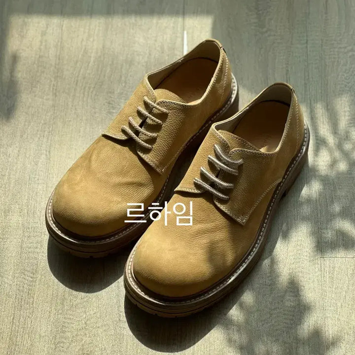 [BUNJANG] Romantic Move Vintage Casual Derby Shoes (Camel) 260 / 새상품) [로맨틱무브] 빈티지 캐주얼 키높이 더비 (카멜) 260