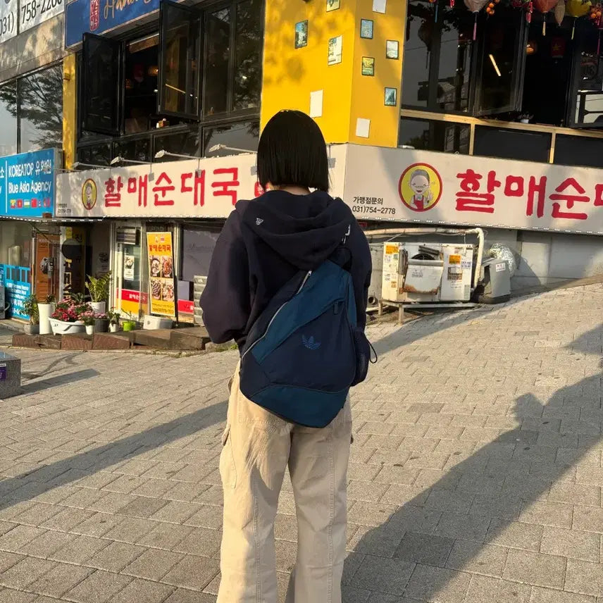 [BUNJANG] Adidas El Segundo Collegiate Sling Backpack / 아디다스 엘 세군도 슬링백 컬리지에이트 백팩