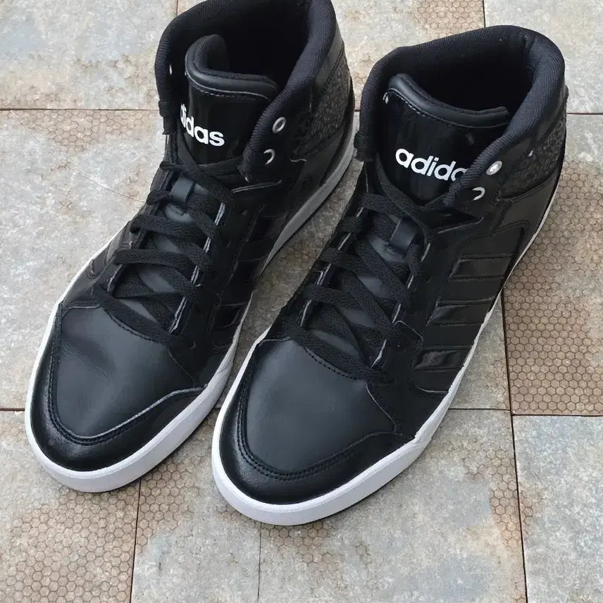 [BUNJANG] Adidas Neo Rolly Mid Black Sneakers / (265)아디다스 네오 롤리 미드 블랙 스니커즈